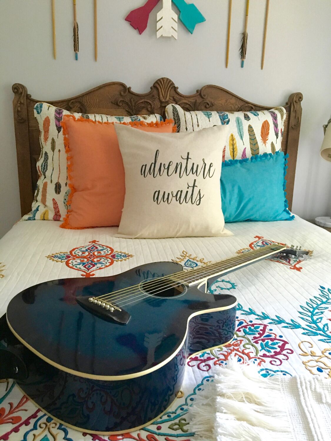 Boho Chic Teen Girls Room Makeover: Adventure Awaits - Meme Hill Studio